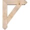 Ekena Millwork Traditional Arts and Crafts Smooth Bracket w/ Offset Brace, Douglas Fir, 7 1/2"W x 30"D x 36"H BKT0806X30X36TRA03SDF - alternate 2